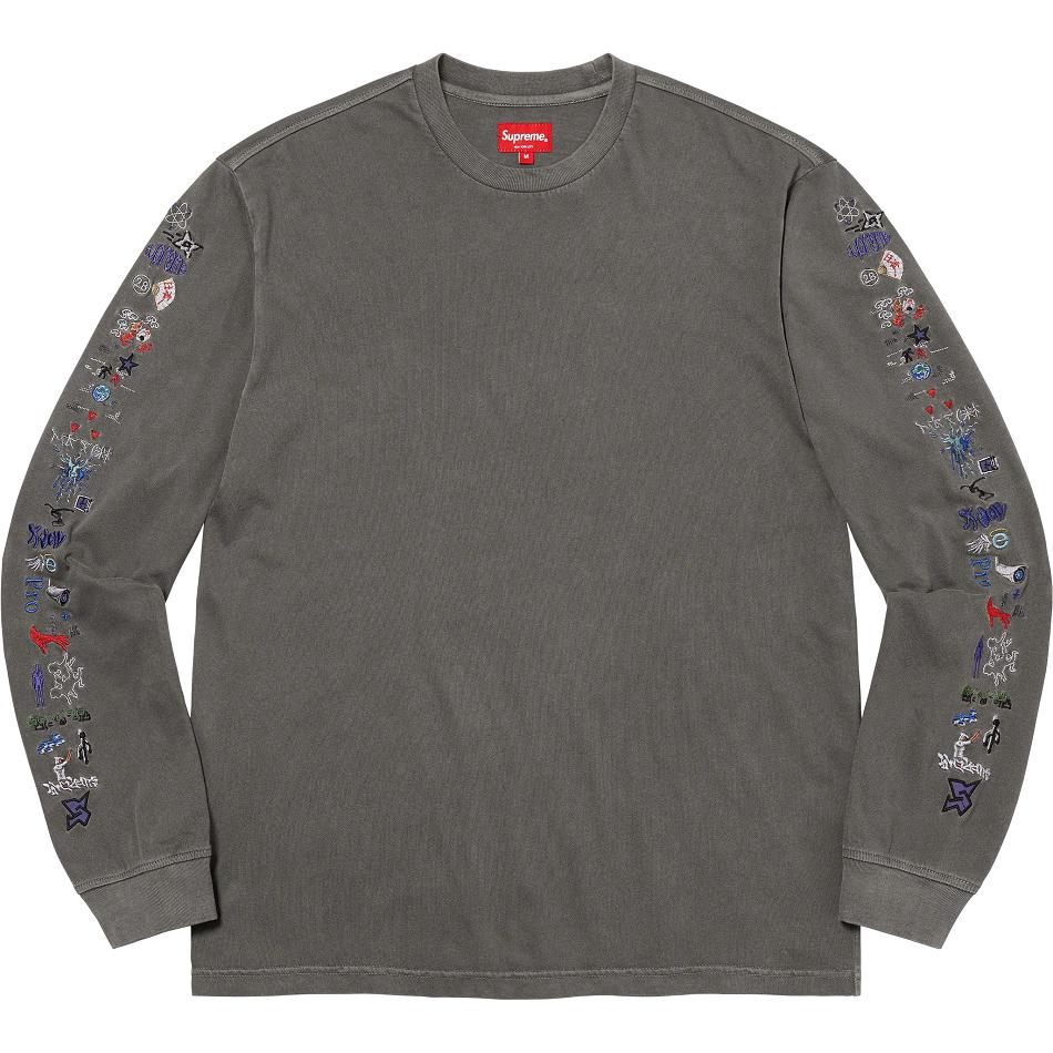 Supreme AOI Icons L/S Top Neulepuserot Mustat | FI312FM