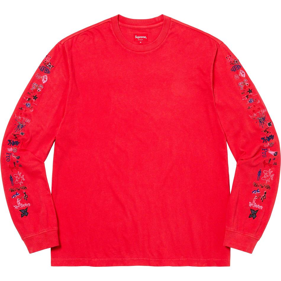 Supreme AOI Icons L/S Top Neulepuserot Punainen | FI314HK