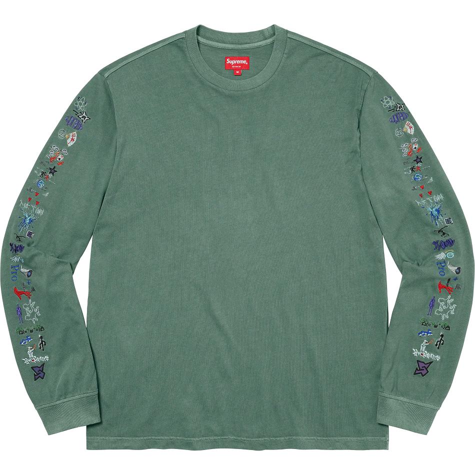 Supreme AOI Icons L/S Top Neulepuserot Vihreä | FI313GL