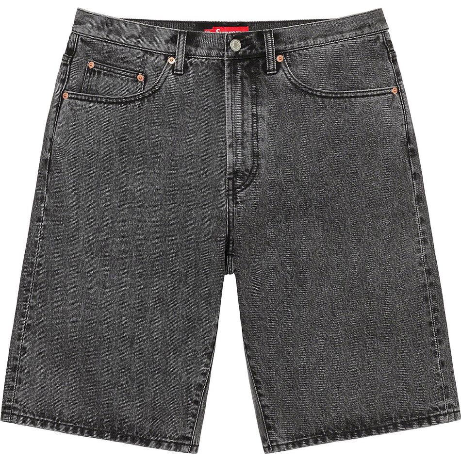Supreme Baggy Denim Shortsit Harmaat | FI356YU