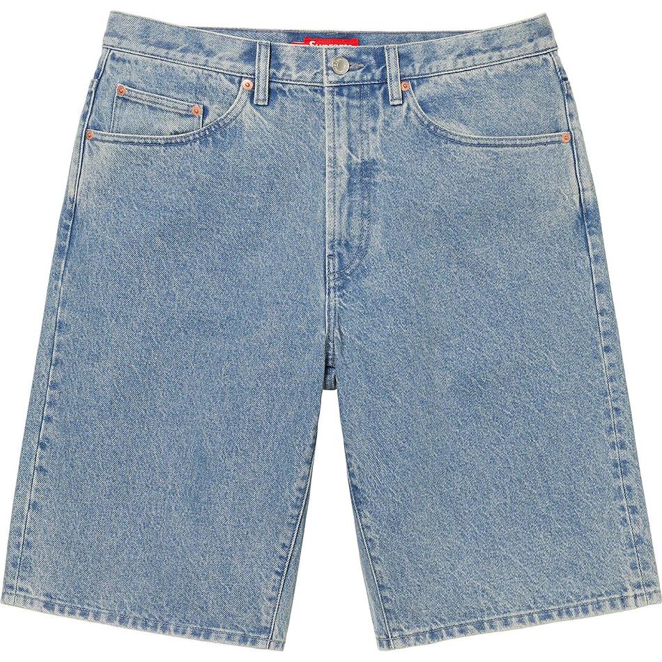 Supreme Baggy Denim Shortsit Sininen | FI355TV