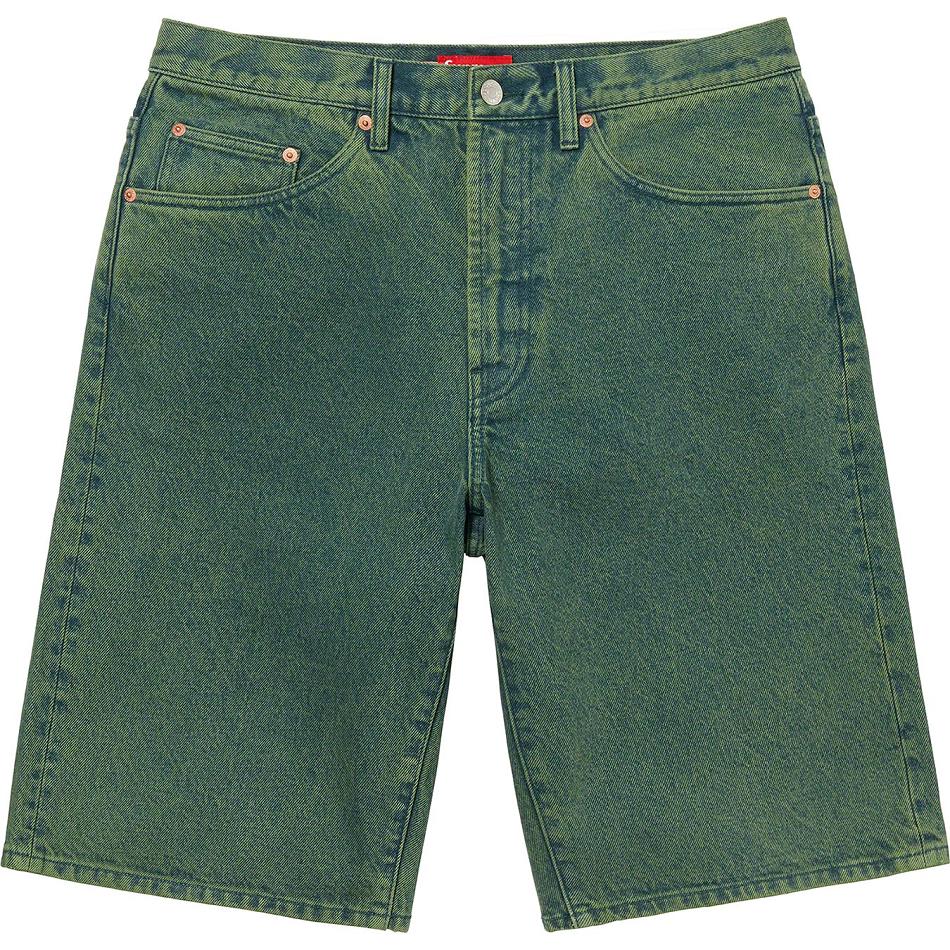 Supreme Baggy Denim Shortsit Vihreä | FI358IS