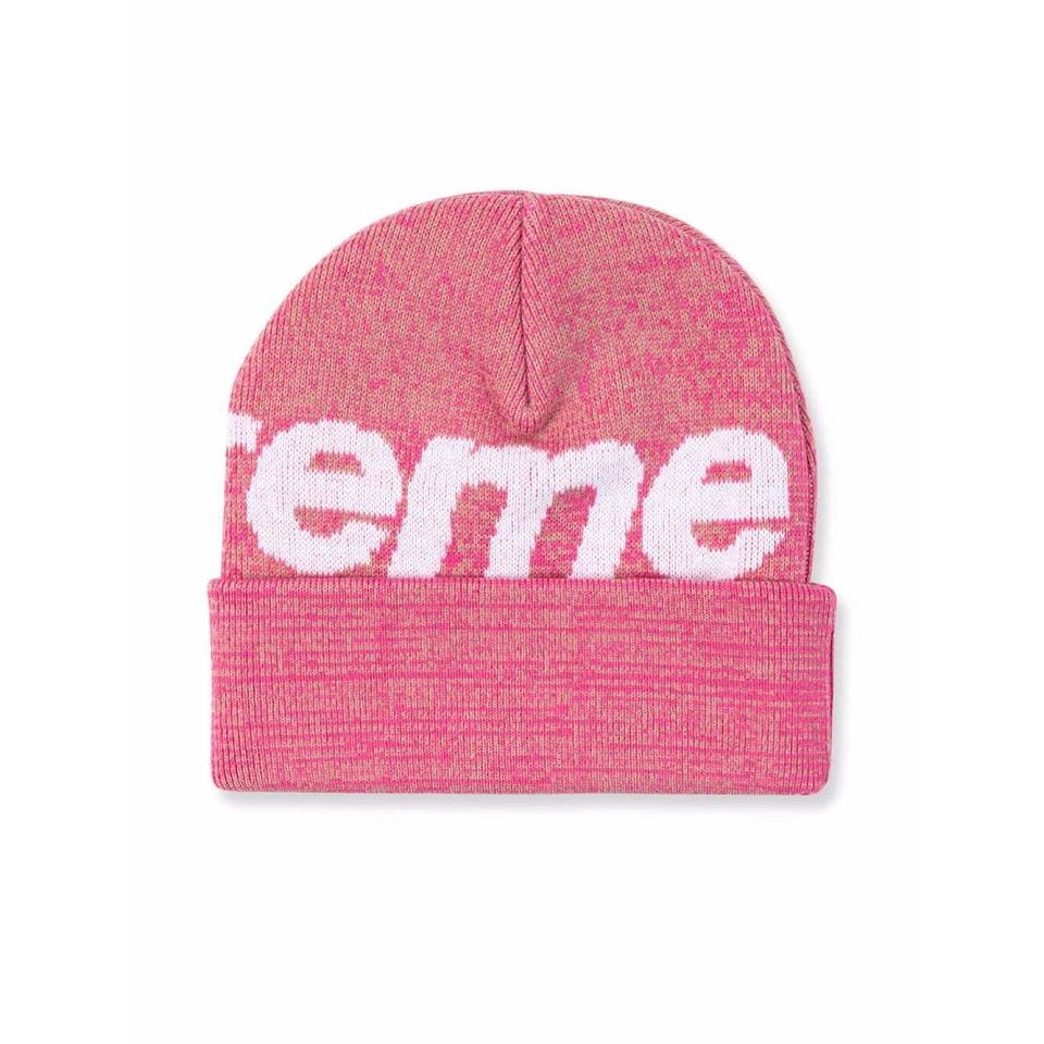 Supreme Big Logo Beanie Hatut Pinkki | FI112CE
