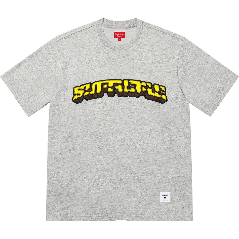 Supreme Block Arc S/S Top Neulepuserot Harmaat | FI326WY