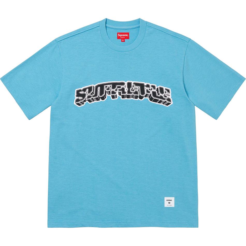 Supreme Block Arc S/S Top Neulepuserot Sininen | FI331UT