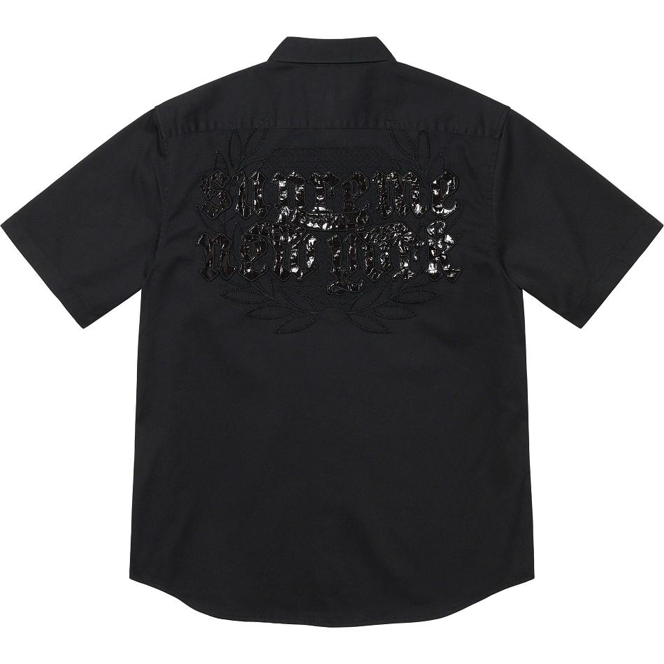 Supreme Croc Patch S/S Työ Paidat Mustat | FI387AP