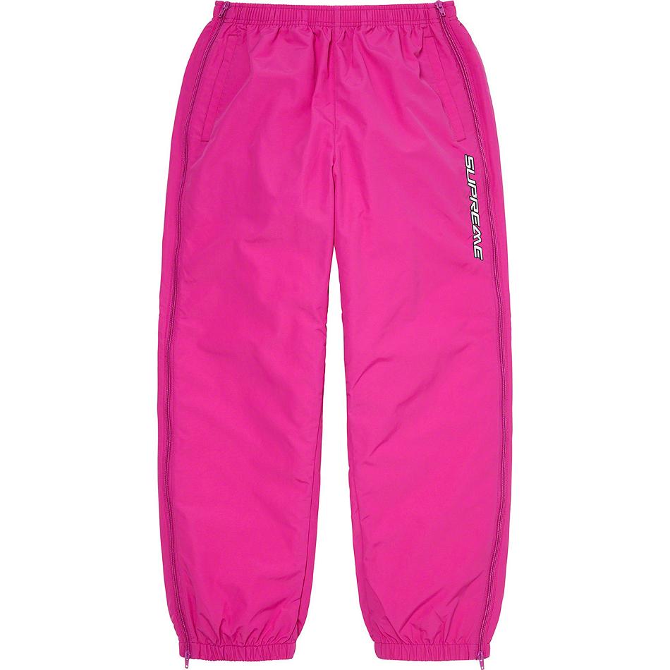 Supreme Full Zip Baggy Warm Up Pant Housut Pinkki | FI431EX