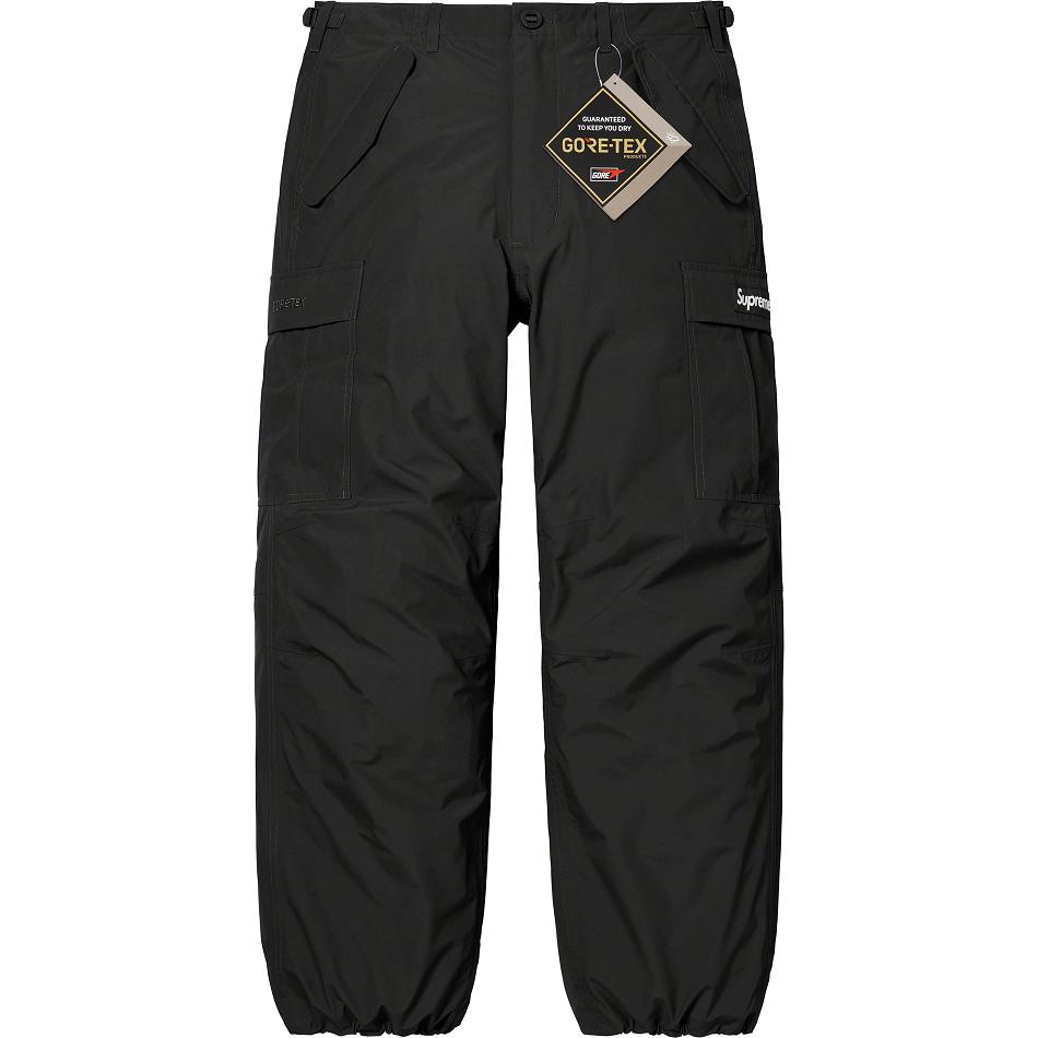 Supreme GORE-TEX PACLITE® Cargo Pant Housut Mustat | FI412PQ