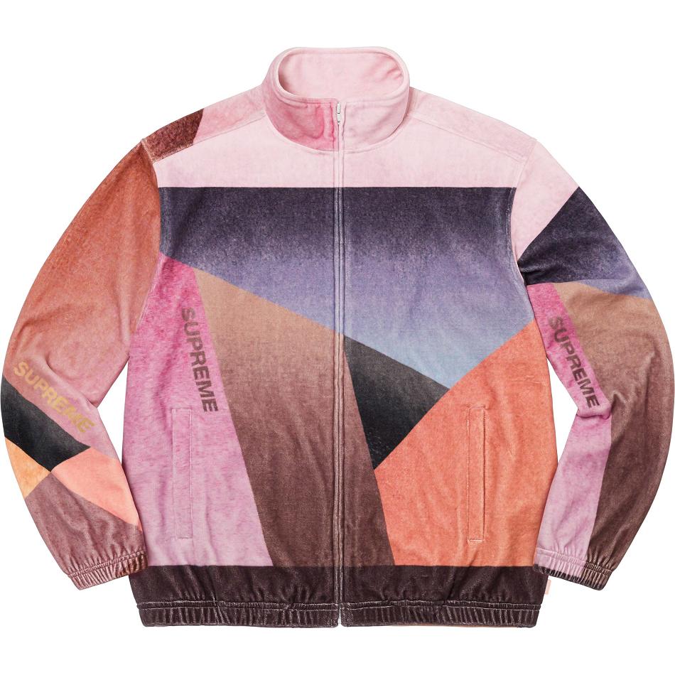 Supreme Geo Velour Track Takki Pinkki | FI451VD