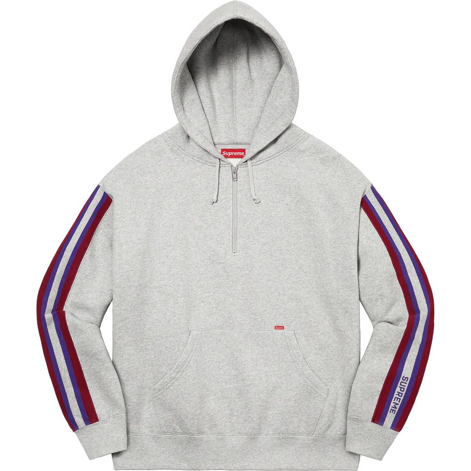 Supreme Half Zip Hupullinen Puserot Harmaat | FI292ZG