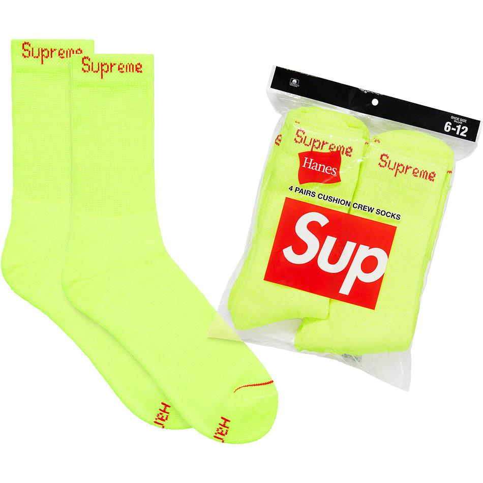 Supreme Hanes® Crew Socks (4 Pack) Sukat Vihreä | FI103DN
