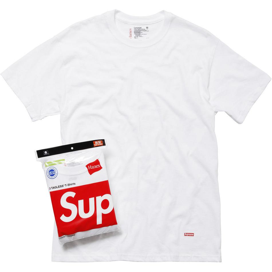 Supreme Hanes® Tagless Tees (3 Pack) Asusteet Valkoinen | FI192BC
