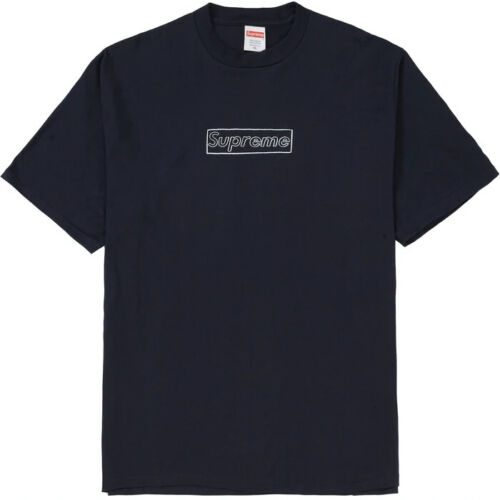 Supreme KAWS Chalk Box Logo T Paidat Mustat | FI198RW