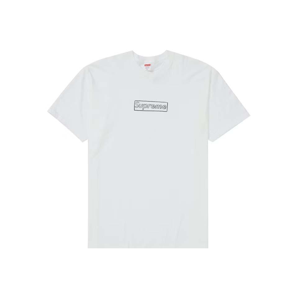 Supreme Kaws Chalk Logo T Paidat Valkoinen | FI197EX