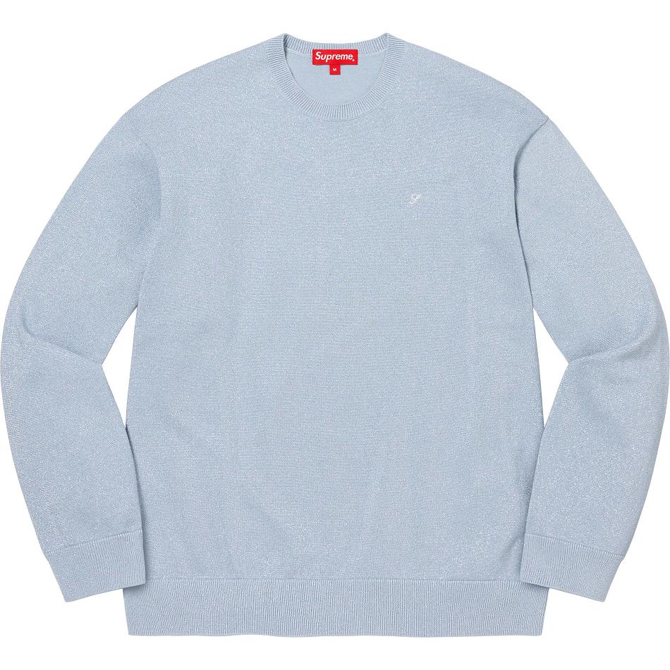 Supreme Metallic L/S Top Neulepuserot Turkoosi | FI334PQ