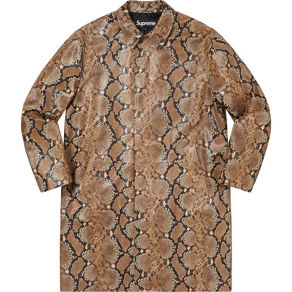 Supreme Nahkaiset Snake Trench Takki Ruskea | FI452BC