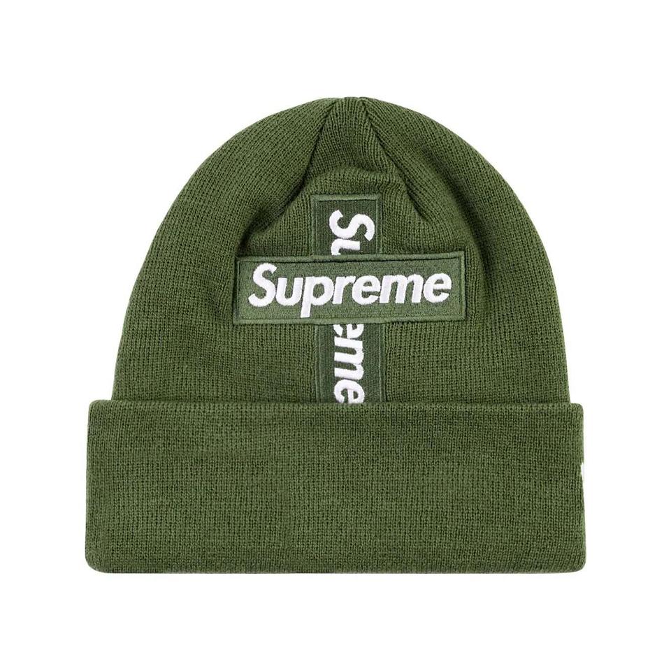 Supreme New Era Cross Box-Logo Beanie Hatut Vihreä | FI109LH