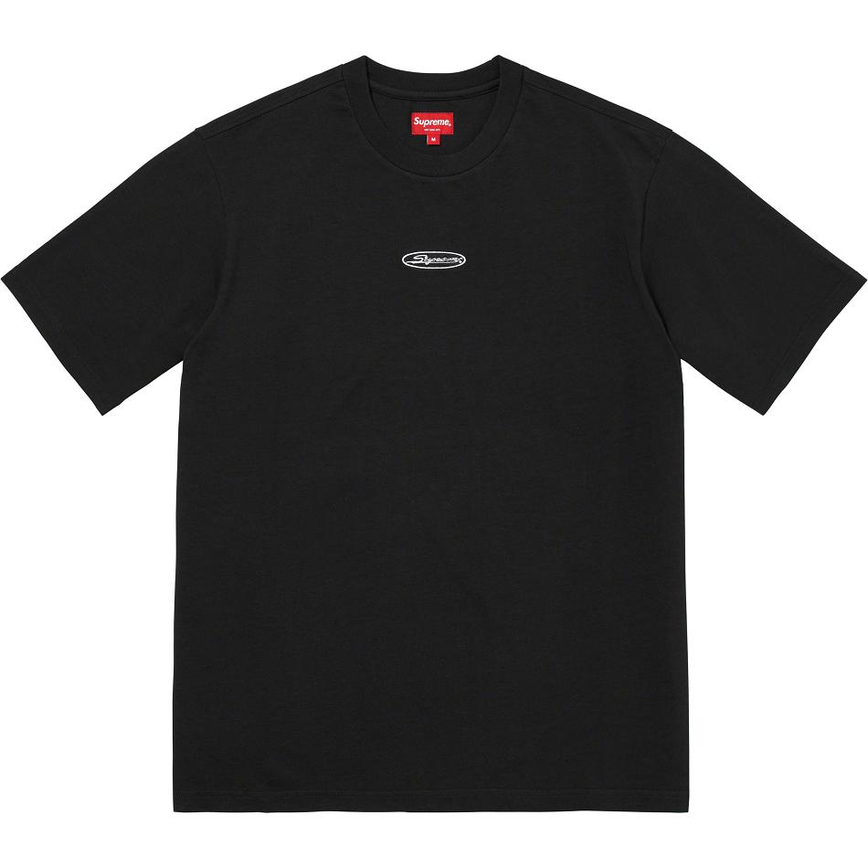 Supreme Oval Logo S/S Top Neulepuserot Mustat | FI337DN