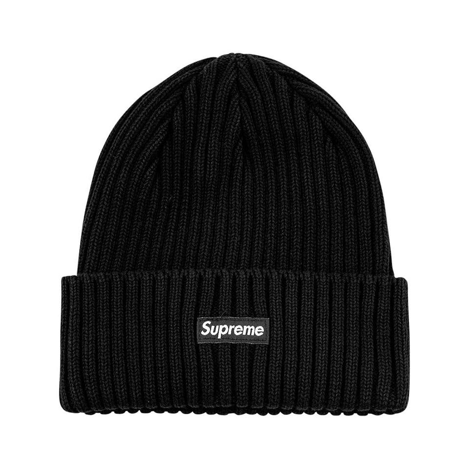 Supreme Overdyed Logo Beanie Hatut Mustat | FI108KI