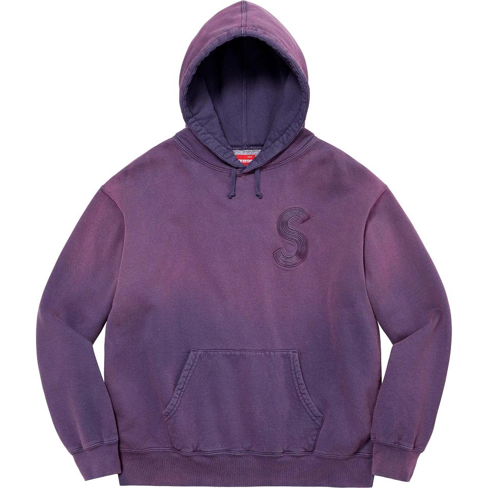 Supreme Overdyed S Logo Hupullinen Puserot Violetit | FI276RW