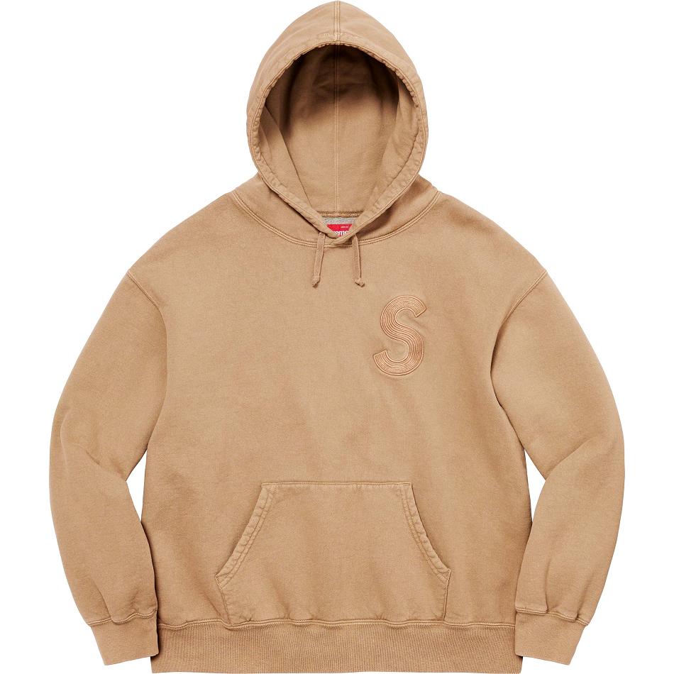 Supreme Overdyed S Logo Hupullinen Puserot Ruskea | FI277TV