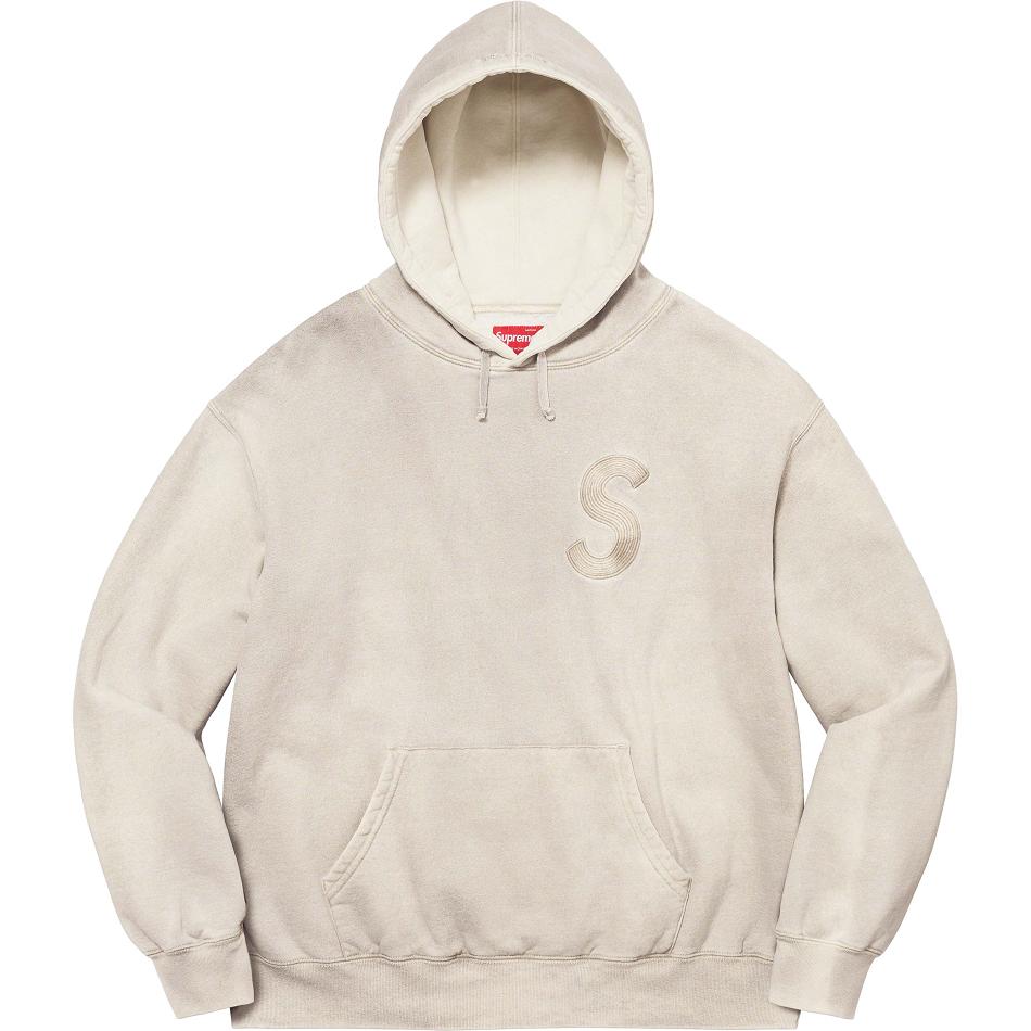 Supreme Overdyed S Logo Hupullinen Puserot Valkoinen | FI279UT