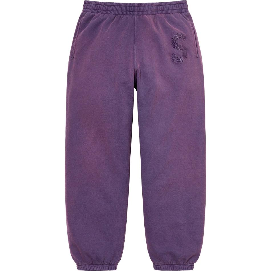 Supreme Overdyed S Logo Sweatpant Housut Violetit | FI401NB