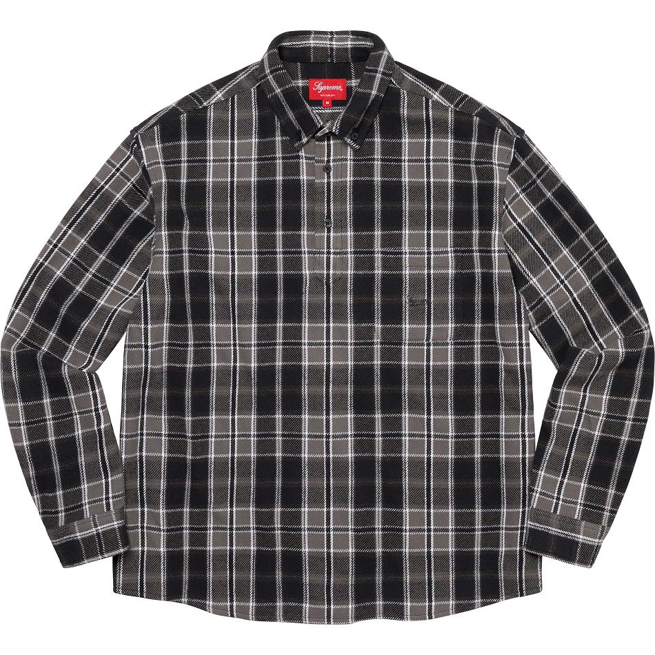 Supreme Pullover Plaid Flannel Paidat Mustat | FI379EX