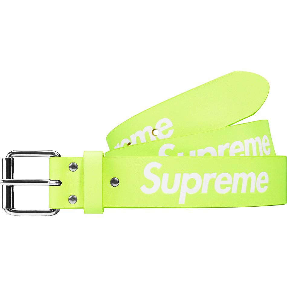 Supreme Repeat Nahkaiset Belt Vyö Vihreä | FI164CE