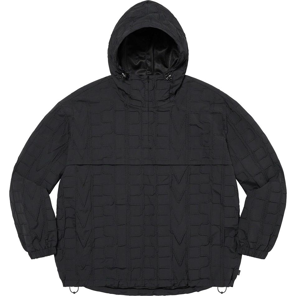 Supreme Repeat Stitch Anorak Takki Mustat | FI442FM