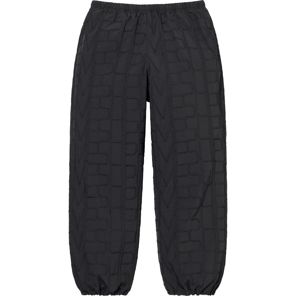 Supreme Repeat Stitch Track Pant Housut Mustat | FI400BC