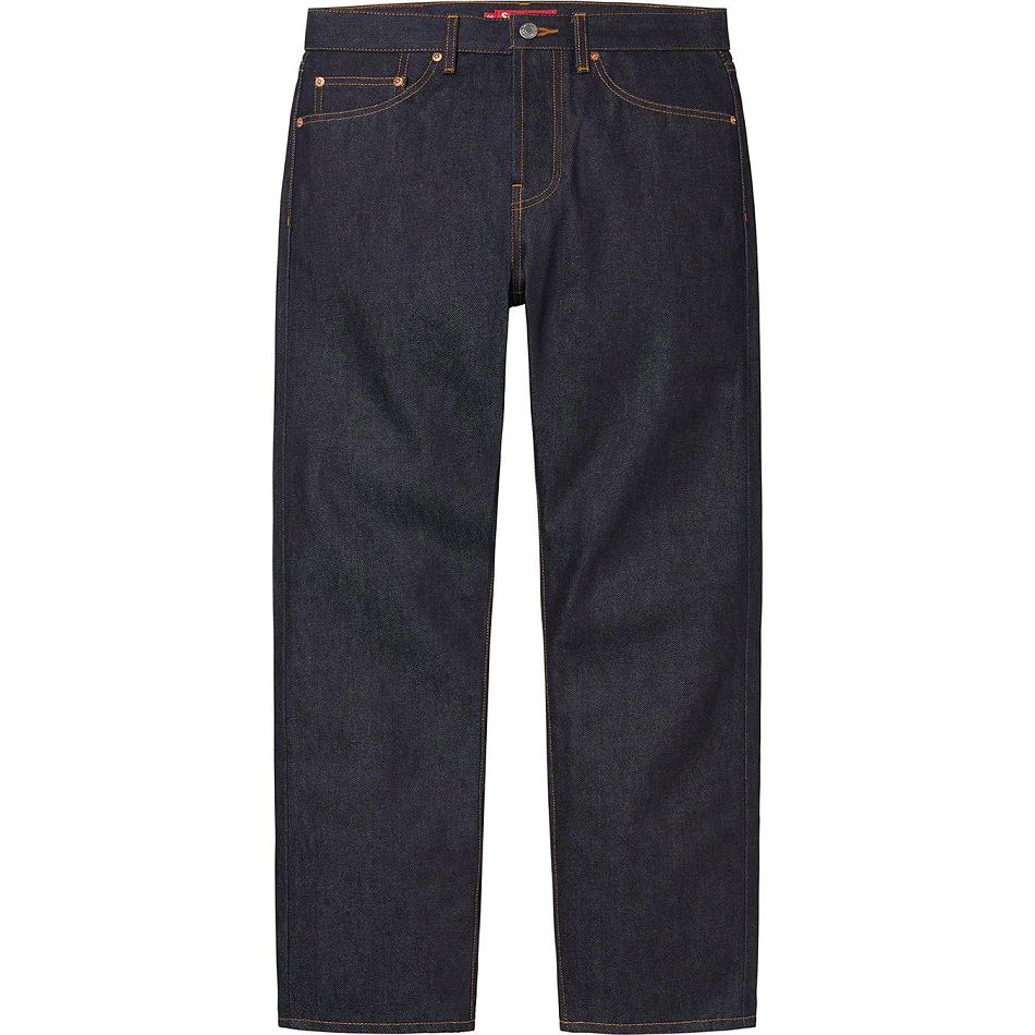 Supreme Rigid Slim Jean Housut Mustat | FI436IS