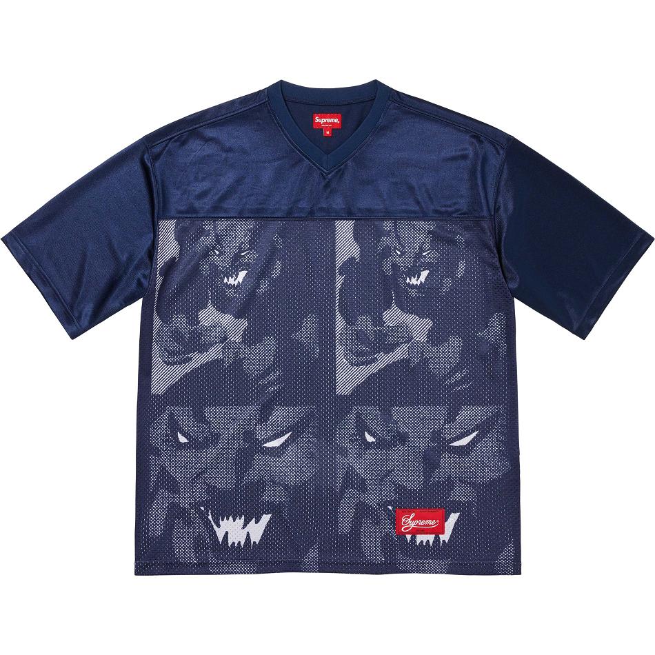 Supreme Ronin Football Jersey Neulepuserot Laivastonsininen | FI307OR