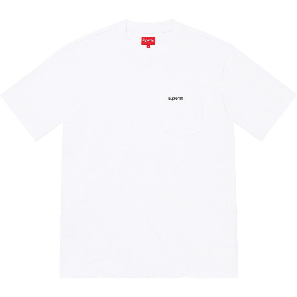 Supreme S/S Pocket Tee Neulepuserot Valkoinen | FI322BC