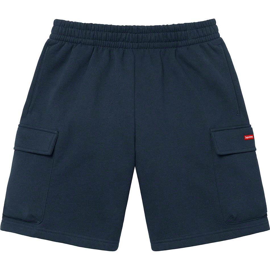 Supreme Small Box Baggy Cargo Sweat Shortsit Laivastonsininen | FI371XF