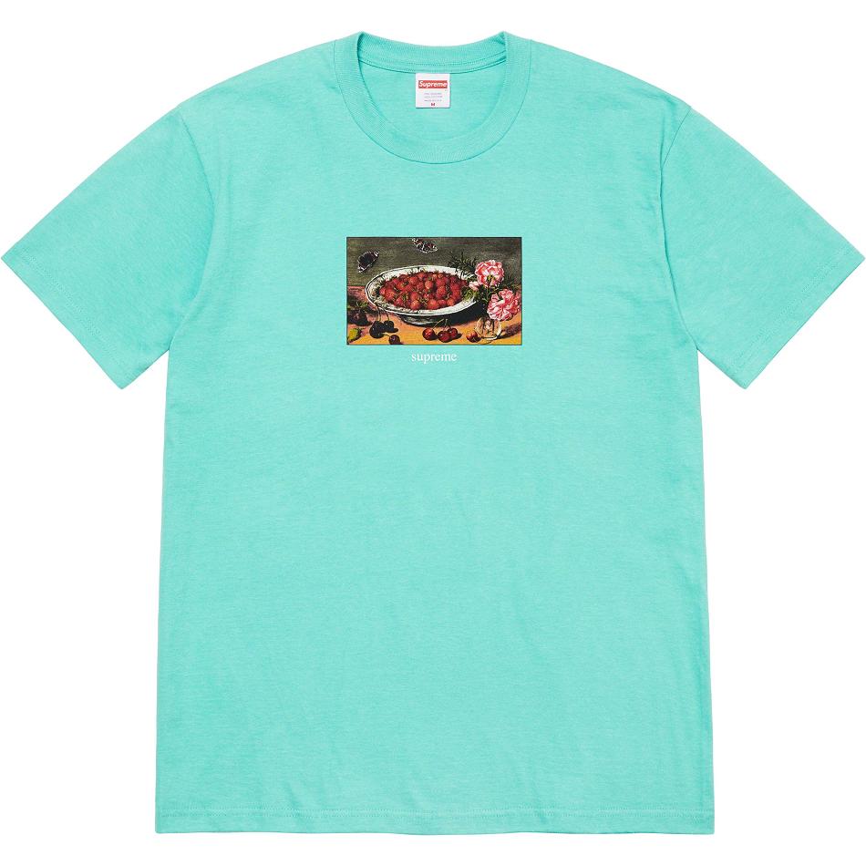 Supreme Strawberries Tee T Paidat Aqua | FI247QZ