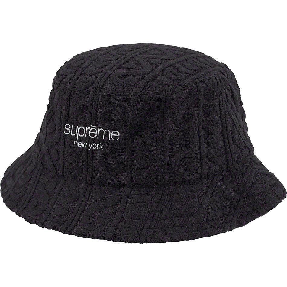 Supreme Terry Pattern Crusher Hatut Mustat | FI141NB