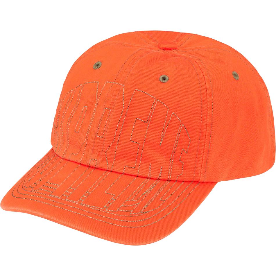 Supreme Visor Stitch 6-Panel Hatut Oranssi | FI127AP