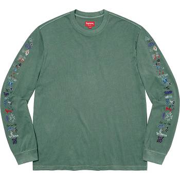 Supreme AOI Icons L/S Top Neulepuserot Vihreä | FI313GL