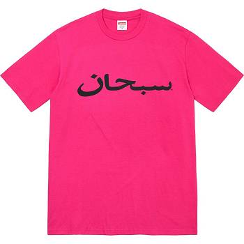 Supreme Arabic Logo Tee T Paidat Pinkki | FI206SO