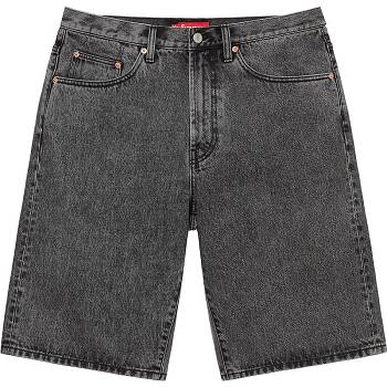 Supreme Baggy Denim Shortsit Harmaat | FI356YU