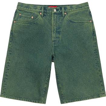 Supreme Baggy Denim Shortsit Vihreä | FI358IS