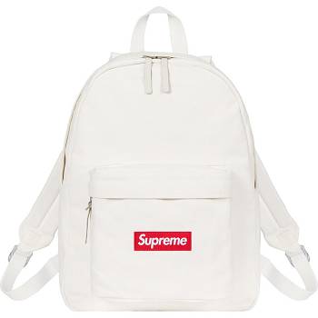 Supreme Canvas Backpack Laukut Valkoinen | FI165VD