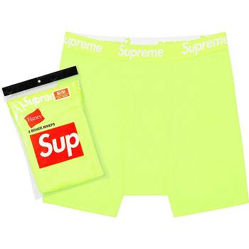 Supreme Hanes® Bokserin Briefs (2 Pack) Alusvaatteet Vihreä | FI100PQ