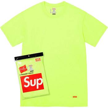 Supreme Hanes® Tagless T-shirts (2 Pack) Asusteet Vihreä | FI191VD
