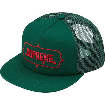 Supreme Highest Mesh Back 5-Panel Hatut Vihreä | FI129DN