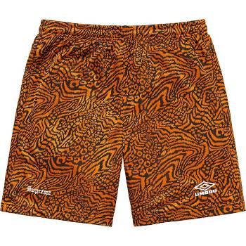 Supreme Jacquard Animal Print Soccer Shortsit Oranssi | FI359OR