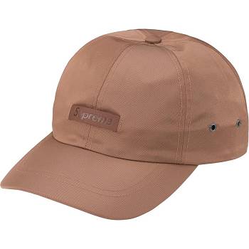 Supreme Nahkaiset Patch 6-Panel Hatut Ruskea | FI122YU