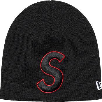 Supreme New Era® S Logo Beanie Hatut Mustat | FI152PQ