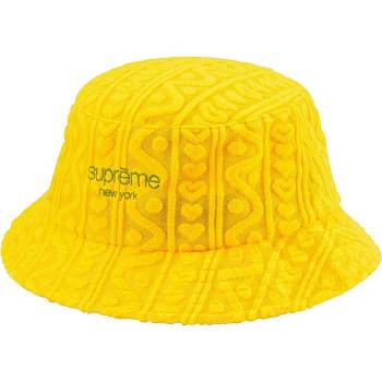 Supreme Terry Pattern Crusher Hatut Keltainen | FI139VD